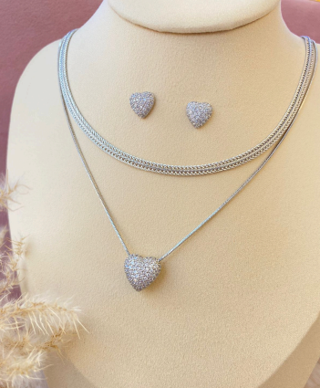 Elegancia Serena™| Juego de Collar y Aretes